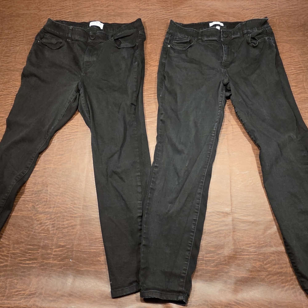 Lane Bryant Black Skinny Jeans